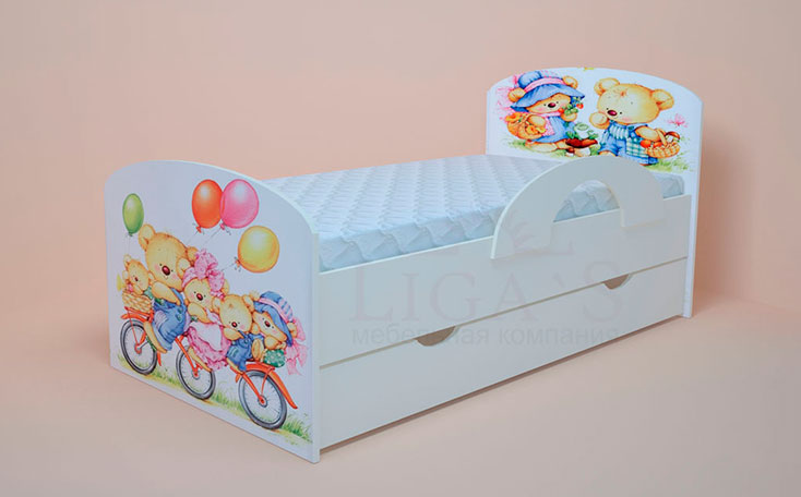 Детская кровать HAPPY, детский диван кровать для принцесы.